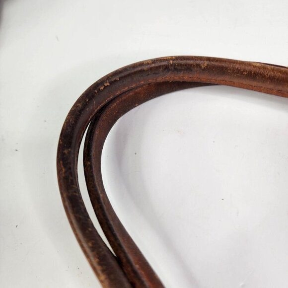 Dooney & Bourke Khaki Signature Monogram Canvas Tan Leather Tassel Tote - Picture 15 of 16